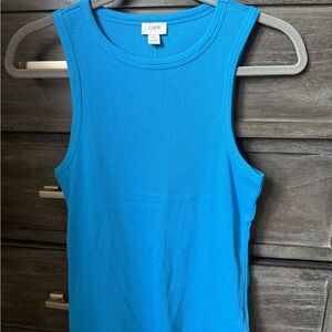 J.Crew Ribbed Azure Tank